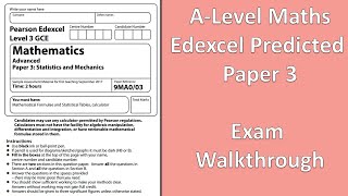 Edexcel A Level Pure Maths  2022 Predicted Paper 3 Advance Information [upl. by Gisser]