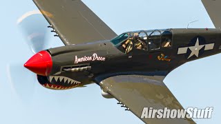 P40 Warhawk Aerobatics  Sun n Fun 2021 [upl. by Aleemaj162]