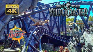 2021 Velocicoaster Roller Coaster On Ride Front Row 4K POV Islands of Adventure Universal Orlando [upl. by Mit]