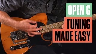 Open G Tuning Made Easy  Guitar Tricks [upl. by Urbana634]