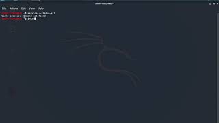 bash service command not found Kali LinuxUbuntu [upl. by Naegem]