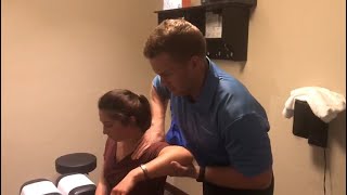 CHIROPRACTIC Shoulder Adjustment  AC Joint prochiropractic Bozeman Montana [upl. by Yelha718]