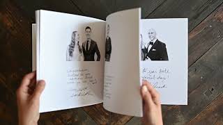 Portraits On White bespoke Guestbook [upl. by Cony]