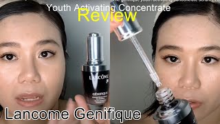 Review Lancôme genifique youth activating concentrate serum  Luxurious skincare [upl. by Leandro955]