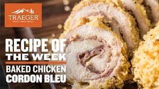 Baked Chicken Cordon Bleu Recipe  Traeger Grills [upl. by Elisee]