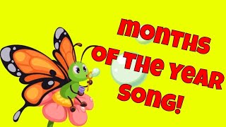 The Months of the Year A Nursery Rhyme Song for Kids [upl. by Ollayos]