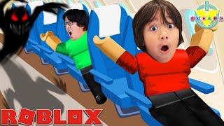 Ryan Escapes the Airplane with Daddy in ROBLOX Lets Play Roblox Airplane 4 with Ryans Daddy [upl. by Uri]