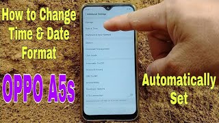 How to Change Time amp Date Format on OPPO Mobile  OPPO A5s Tips and Tricks [upl. by Bertasi]