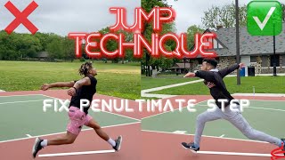 TRAINING JUMP TECHNIQUE BREAKDOWN PENULTIMATE STEP [upl. by Ahsrats]