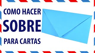 Como hacer un sobre de papel para cartas El Mundo de MyG [upl. by Regnig]