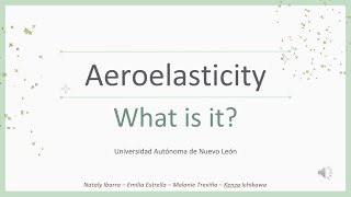 WHAT IS AEROELASTICITY [upl. by Cheadle]