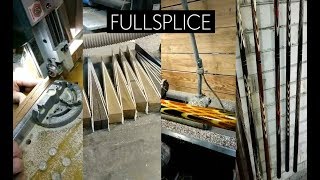 Willie Blade woodwork cuemaking process Fullsplice blanks butterfly [upl. by Bosson3]