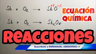 REACCIONES QUIMICAS  Ejercicios con Ecuaciones Químicas [upl. by Thessa165]