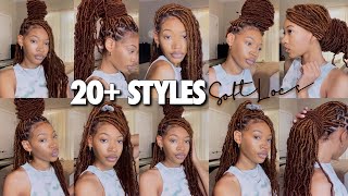 UPDATED HOW TO STYLE SOFT LOCS IN 20 WAYS EASY [upl. by Sobmalarah]