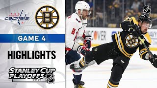 First Round Gm 4 Capitals  Bruins 52121  NHL Highlights [upl. by Nameloc]