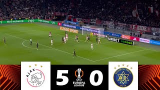 Ajax vs Maccabi TelAviv 50  UEFA Europa League 202425  Match Highlights [upl. by Cj130]