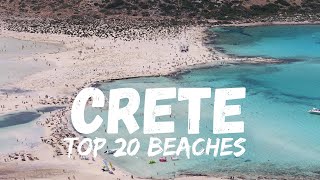 Top 20 Best Beaches in Crete Greece [upl. by Callahan245]