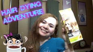 Garnier Nutrisse Butternut 80 Medium Natural Blonde  Hair Dying Adventure 8 [upl. by Feucht]