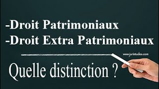 L’aspect patrimoniaux et extra patrimoniaux de Droits subjectifs [upl. by Koa]