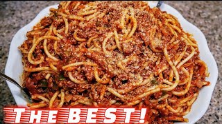 Classic Spaghetti and Meat Sauce  Meat Sauce Recipe  The simple way [upl. by Artenehs]