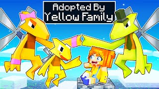 Adopted by the YELLOW FAMILY in Minecraft [upl. by Leif]