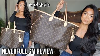 LOUIS VUITTON NEVERFULL GM REVIEW MONOGRAM [upl. by Minardi153]