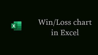 How to use WinLoss chart in Excel [upl. by Noda]