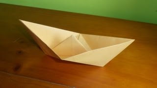 ⩥ Cómo hacer un BARCO 🛶 de papel FÁCIL  Origami PASO A PASO [upl. by Yentnuoc]