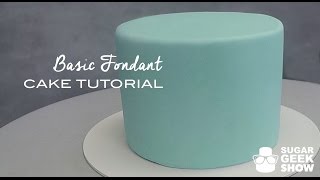 How to apply Fondant to Cake Tutorial [upl. by Towny]