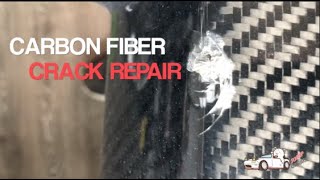 DIY  Fixing Carbon Fiber  Crack Repair [upl. by Redyr]