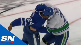 Wayne Simmonds Makes Alex Edler Answer The Bell  NHL Fights Of The Week [upl. by Speroni]