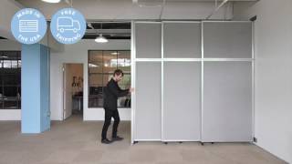 Versare Operable Wall Sliding Room Divider [upl. by Kotto]