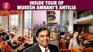 Inside Tour Of Mukesh Ambanis Massive BillionDollar House Antilia [upl. by Anihs]