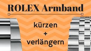 Rolex Armband kürzen und verlängern das beste Uhrmacherwerkzeug Set [upl. by Tucky]