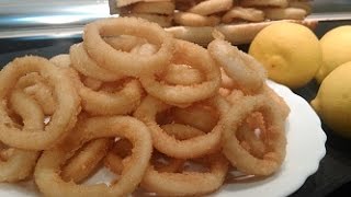 CALAMARES CON REBOZADO RÁPIDO En 1 minuto [upl. by Anul]