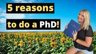 5 IMPORTANT Reasons Why YOU Should do a PhD [upl. by Dunning839]