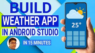 Build a Weather App in Android Studio  Volley Library  OpenWeatherMap API [upl. by Sair]