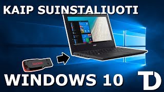 Kaip suinstaliuoti Windows 10 [upl. by Switzer731]