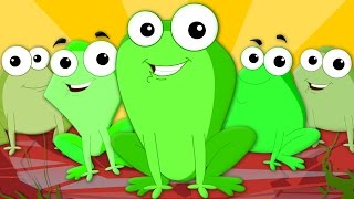 Five Little Speckled Frogs  Nursery Rhymes  Kids Songs  Baby Rhymes [upl. by Emili]