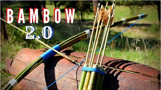 How to make a BAMBOO BOW Bambow 20 [upl. by Einrae591]