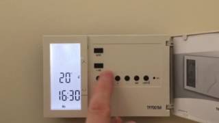 Danfoss room thermostat programming [upl. by Llednek]