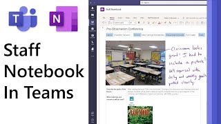 How to use a OneNote Staff Notebook in Microsoft Teams [upl. by Hares]