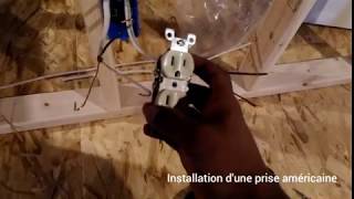 COMMENT INSTALLER UNE PRISE ELECTRIQUE HOW TO INSTALL AN ELECTRICAL OUTLET [upl. by Renat]