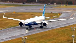 Boeing 777X taxis to the runway for its first flight [upl. by Jessica]