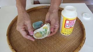 How To Decoupage Oyster Shells With Different Designs [upl. by Notlef185]