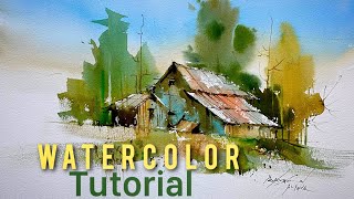 Water color painting tutorial  water color for beginners [upl. by Olraced260]