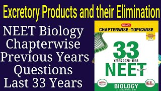 Excretory products and their elimination class 11 neet previous year questions [upl. by Enoek]