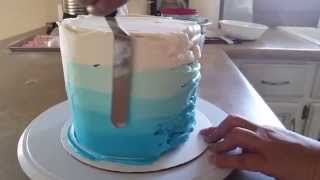 How I frost my Ombre cake [upl. by Aryas539]