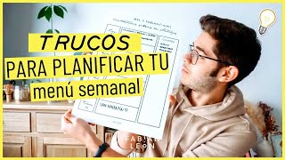 Cómo PLANIFICAR tu MENÚ SEMANAL 💥 [upl. by Ttik]