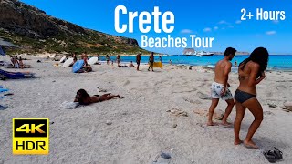 Crete Greece 4KHDR Best Beaches in Greece 4K 2021  Tourister Tours [upl. by Latoya]